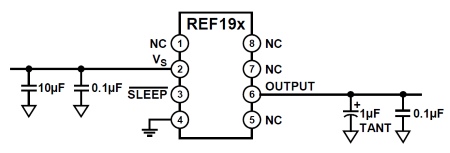 Схема включения ИОН серии REF19x