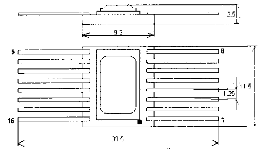 5П165 микросхема(зол.) (рис.2)