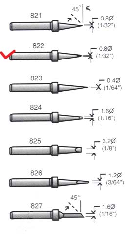 822 сменное жало для SL10/20/30 (рис.2)