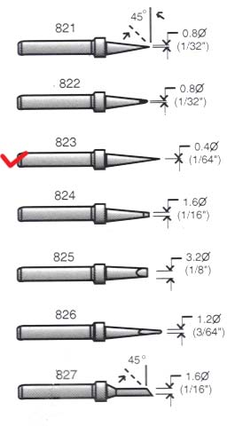 823 сменное жало для SL10/20/30 (рис.2)