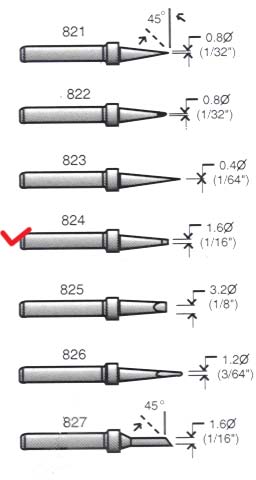 824 сменное жало для SL10/20/30 (рис.2)