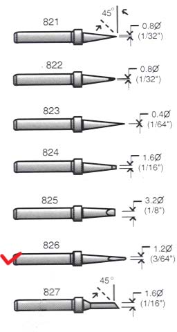 826 сменное жало для SL10/20/30 (рис.2)