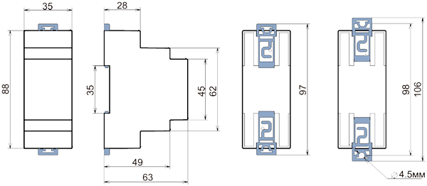 Габариты ВАР-М01-08