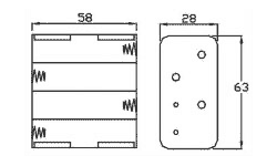 Габариты батарейного отсека BH383A
