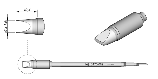 C470-002 жало для T470 (рис.2)