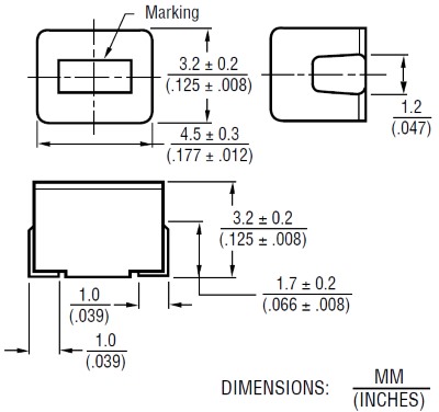 CM453232-1R0KL чип индуктивность, 1мкГн 1812 10% (рис.2)