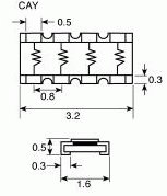 Размеры сборки CAY16