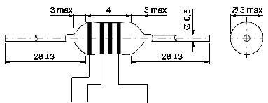EC24-220K   дроссель ВЧ, 22мкГн (рис.3)