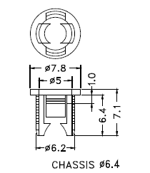 LED5-1S (=CB-55) держатель светодиода 5мм (рис.2)
