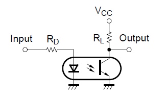 Типовая схема включения оптопары LTV817