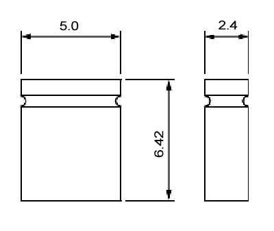MJ-C-6-B миниджампер h=6мм ш.2.54мм закр. (рис.2)