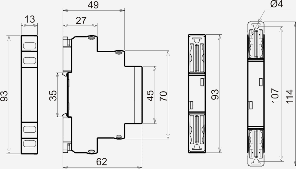 Габаритные размеры МВ-3М