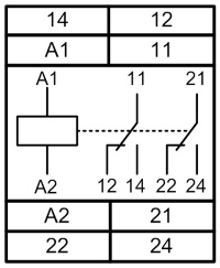 Схема подключения реле МРП-2М