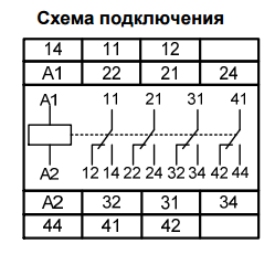 МРП-4-1 АСDC24В УХЛ2 реле промежуточное (рис.2)
