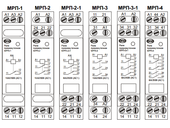 МРП-3 ACDC230В УХЛ2 реле промежуточное (рис.2)