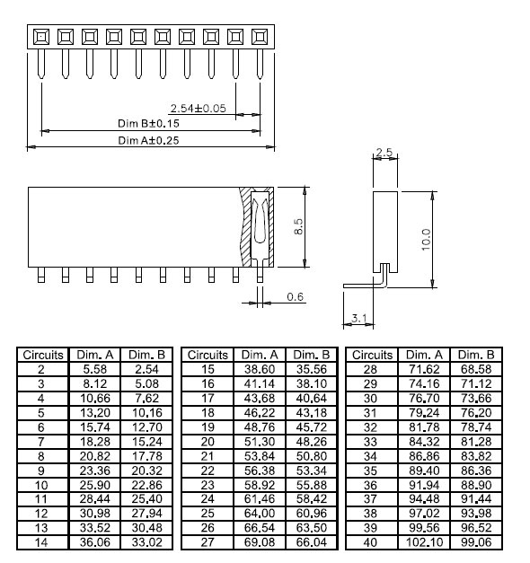 PBS-6R  роз.блочн.однорядн.шаг 2.54мм (1х06)угл. (рис.2)