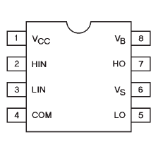 IR2101SPBF микросхема, SOIC-8 (рис.3)