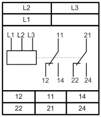 Схема подключения реле РКФ-М06-12-15