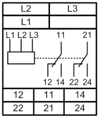 Схема подключения реле РКФ-М07-1-15
