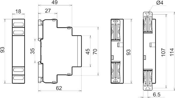 РКФ-М07-1-15 AC230В УХЛ4 реле контроля 3-х фазн. Напряжения (рис.2)