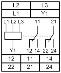 Схема подключения реле РКФ-М08-2-15