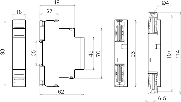 РКФ-М08-2-15 AC230В УХЛ4 реле контроля 3-х фазн. Напряжения (рис.2)