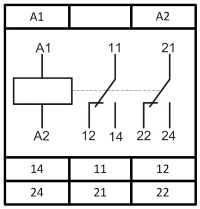 Схема подключения реле РКН-1-1-15
