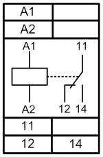 Схема подключения реле РКН-1М
