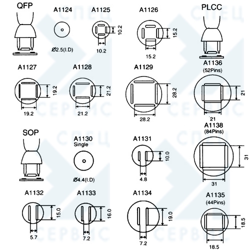 A1136 насадка для станции SR-979 (рис.2)
