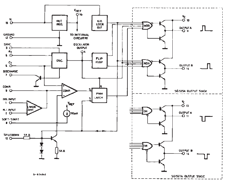 SG3525AN (KA3525A) микросхема, DIP-16 (рис.2)