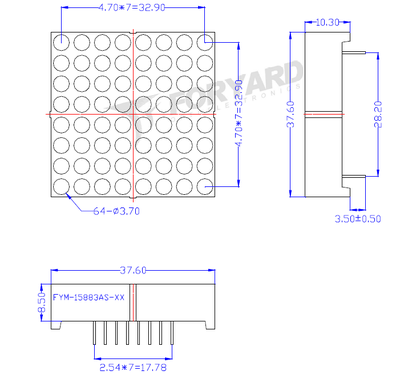 FYM-15883AS точечная матрица (рис.2)