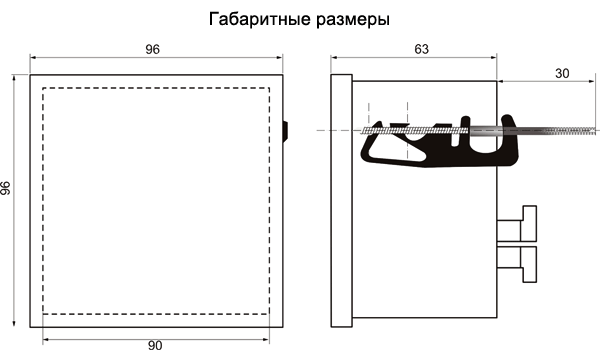 СИМ-05т-1-09 DC10-30B УХЛ4 тахометр (рис.3)