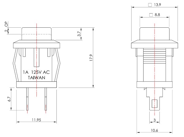 Габариты SPA-108B1