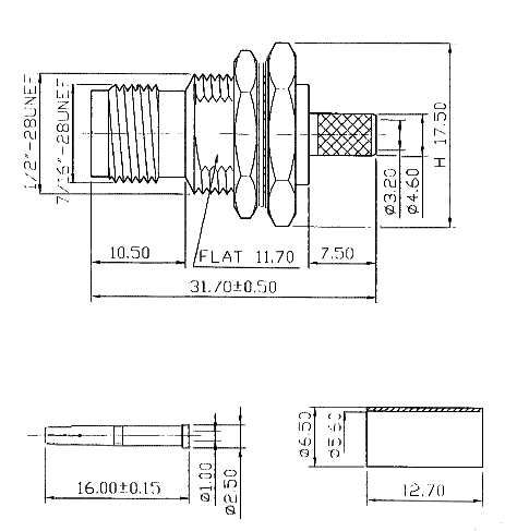TNC-7417A розетка на обжим RG-58 (рис.2)