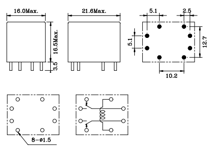 TR99-12VDC-SB-CD реле (рис.2)