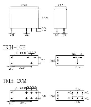 TRIH-24VDC-SD-2CM-R реле эл.магнитное (рис.2)