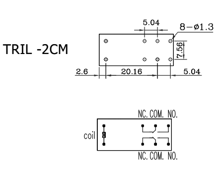 TRIL-24VDC-SD-2CM-R реле (рис.3)