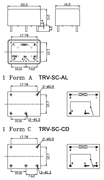 TRV-12VDC-SC-CD реле эл.магнитное (рис.2)