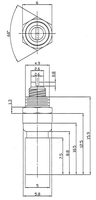TPTC05AS-05  5пф подстр. пистонный конденсатор (рис.2)