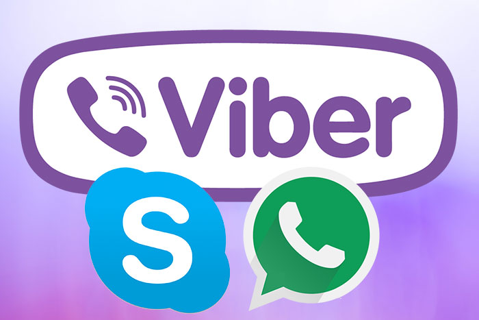 WhatsApp + Viber + Skype