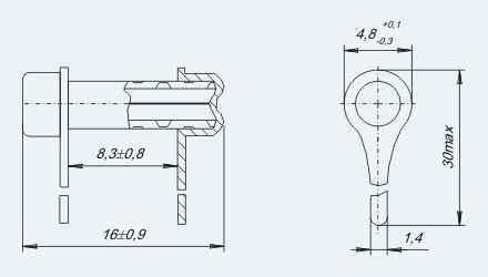 Вставка плавкая ВП1-2