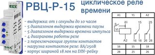 РВЦ-Р-15 реле времени циклическое