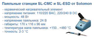 SL-CMC и SL-ESD для контактной пайки