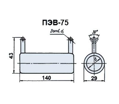 ПЭВ-75-22 кОм-10% АЗС - фото