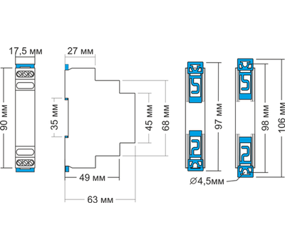 РВЦ-1М ACDC24В/АС230В УХЛ4 МЕАНДР - фото