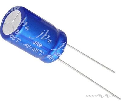 ECAP 10uF 63V 0511 105C JRB1J100M02000500110000B JB Capacitors - фото