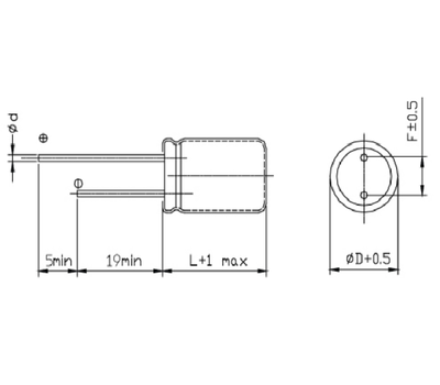 ECAP 100uF 16V 0607 мини CHANG - фото