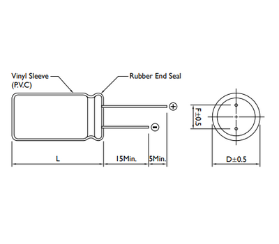 ECAP 220uF 160V 1632 SK160M0220 CHINA - фото