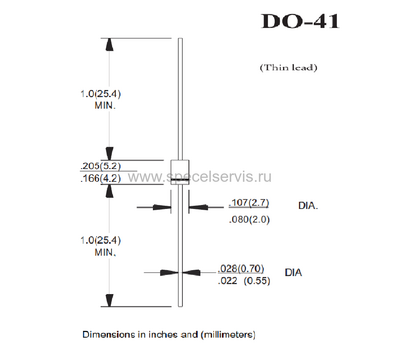 1N4007 HOTTECH - фото